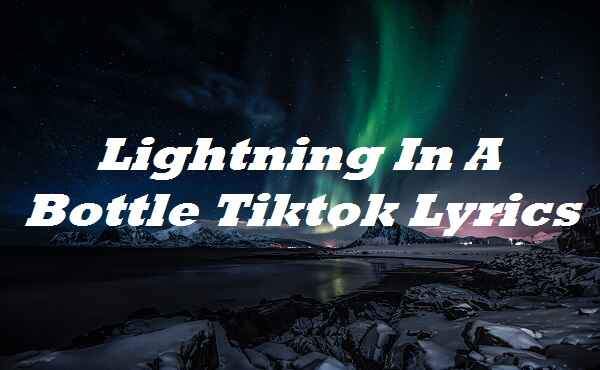 Lightning In A Bottle Tiktok Lyrics