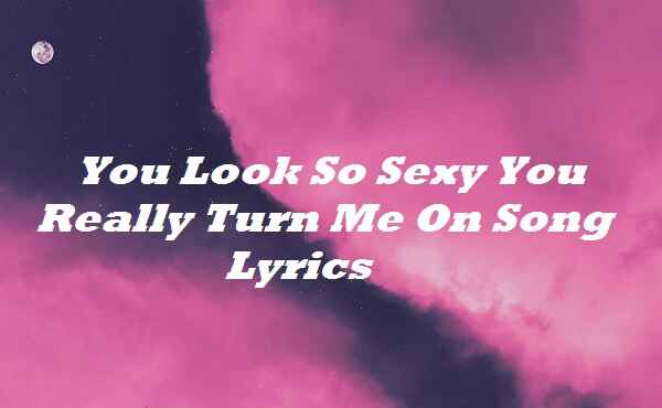 You Look So Sexy You Really Turn Me On Song Lyrics