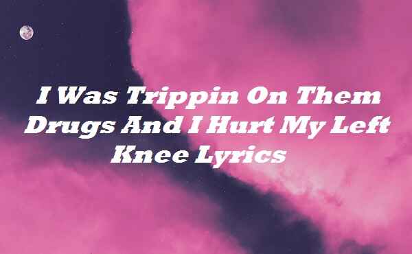 I Was Trippin On Them Drugs And I Hurt My Left Knee Lyrics