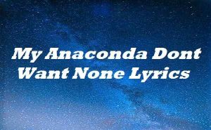 mc hammer anaconda lyrics