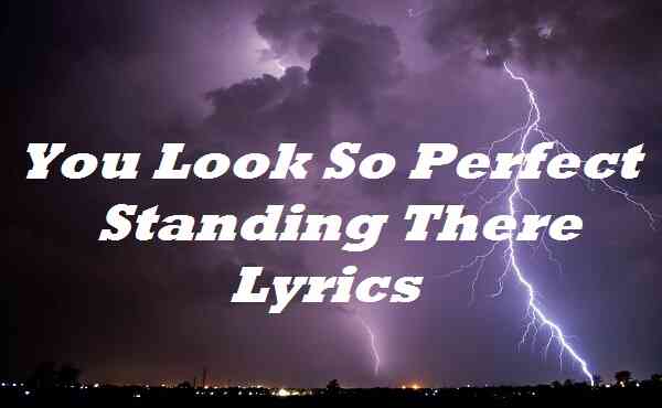 You Look So Perfect Standing There Lyrics