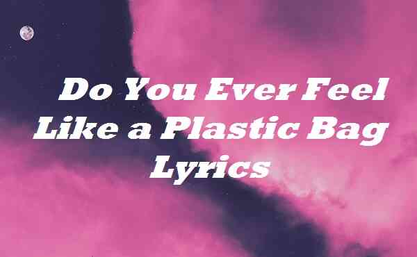 Do You Ever Feel Like a Plastic Bag Lyrics