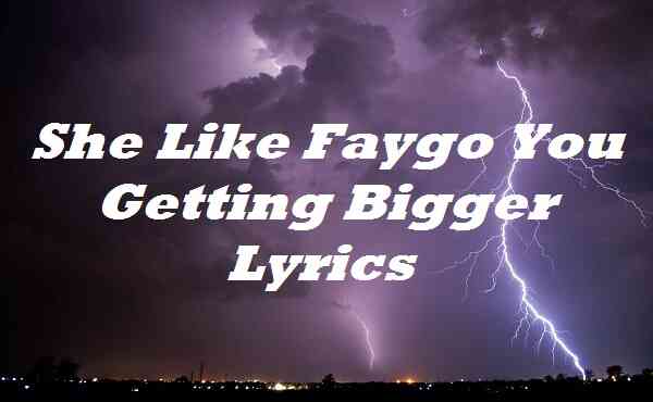 She Like Faygo You Getting Bigger Lyrics